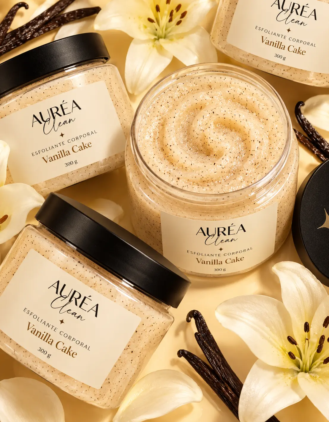 Esfoliante corporal Auréa Clean Vanilla Cake